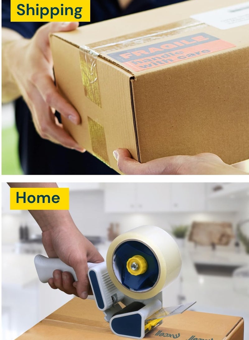 HarabiMed Clear Packing Tape 80 Yards (3 Roll) – Strong Adhesive Sealing Tape for Boxes, Moving & Shipping – Transparent Heavy Duty - Image 3